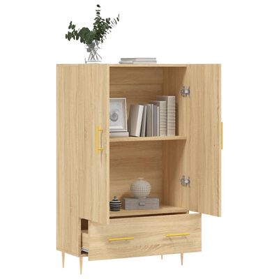 Credenza bassa,Armadietto,Mobile da Cucina Rovere Sonoma 69,5x31x115 cm