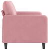 vidaXL 2-Sitzer-Sofa Rosa 140 cm Samt