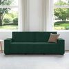 vidaXL 3-Sitzer-Sofa Dunkelgr&uuml;n 220x78x84 cm Samt