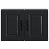 vidaXL K&uuml;chenschrank 2 pcs Schwarz 60 x 31 x 40 cm Holzwerkstoff