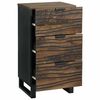vidaXL Sideboard Braun 40 x 33 x 75 cm massives Mangoholz