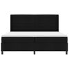 vidaXL Boxspringbett mit Matratze Schwarz 200 x 200 cm Stoff