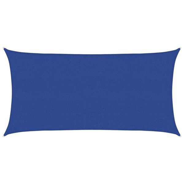 vidaXL Sonnensegel 160 g/m² Rechteckig Blau 2,5x5 m HDPE