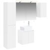 vidaXL Badezimmerschrank-Set 5 stk. Wei&szlig; Holzwerkstoff