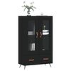 vidaXL Highboard Schwarz 69,5x31x115 cm Holzwerkstoff
