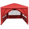 vidaXL Partyzelt mit Wand Rot 600 x 300 x 255 cm PE und Stahl