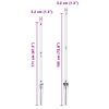 vidaXL Zaunpfosten 13 pcs Silber Stahl