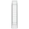 vidaXL Gabione mit Hochbogen 100x30x120/140 cm Verzinktes Eisen