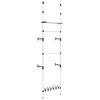 vidaXL Teleskop-Garderobe mit Stangen und Regal Aluminium