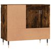 vidaXL Badschrank Räuchereiche 65x33x60 cm Holzwerkstoff