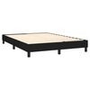 vidaXL Boxspringbett mit Matratze & LED Schwarz 140x200 cm Stoff