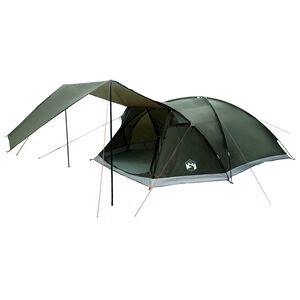 vidaXL H&uuml;tten-Zelt 8 Personen Armeegr&uuml;n Polyester und Stahl
