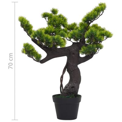 vidaXL Künstlicher Bonsai Pinus mit Topf 70 cm Grün