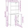 vidaXL Highboard Altholz 69,5 x 32,5 x 180 cm Holzwerkstoff