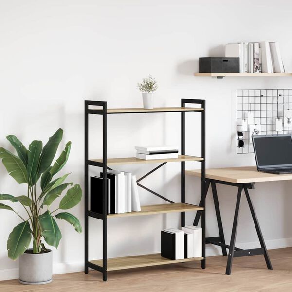 vidaXL B&uuml;cherregal Sonoma-Eiche 80 x 30 x 120 cm Holzwerkstoff