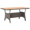 vidaXL Gartentisch Grau 120x70x66 cm Akazie Massivholz