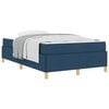 vidaXL Bettrahmen Blau 120 x 190 cm Stoff