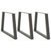 vidaXL Esstisch Beine V-Form 3 St&uuml;ck Anthrazit 90x(72-73,3) cm Stahl