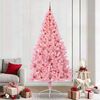 vidaXL K&uuml;nstlicher vorbeleuchteter Weihnachtsbaum Rosa 240 cm PVC