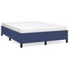 vidaXL Bettgestell ohne Matratze Blau 140x200 cm Stoff