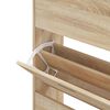 vidaXL Schuhschrank Sonoma-Eiche 63x24x147 cm Holzwerkstoff