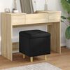 vidaXL Aufbewahrungsottomane mit Kissen Schwarz 40 x 40 x 45 cm Stoff