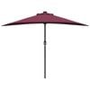 vidaXL Gartenparasol Bordeauxrot 294 x 150 x 224 cm Stoff