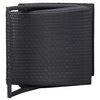 vidaXL Sonnenliege mit Auflage Poly Rattan Schwarz