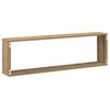 vidaXL W&uuml;rfel-Wandregale 4 Stk. Artisan-Eiche 100x15x30 Holzwerkstoff