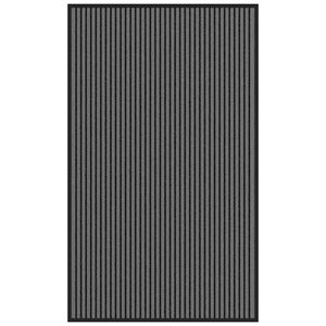 vidaXL Fu&szlig;matte Streifen Schwarz und Grau 90x150 cm