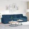 vidaXL Modulares Sofa mit Kissen Blau