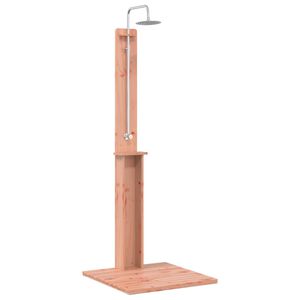 vidaXL Outdoor-Dusche Natur 75 x 76 x 217 cm Massives Douglasienholz