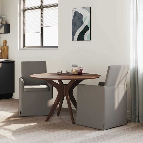 vidaXL Esszimmerst&uuml;hle 2 pcs Hellgrau 57 x 67 x 95 cm Leinen