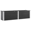 vidaXL Garten-Hochbeet 200x50x54 cm WPC Grau