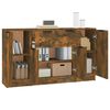 vidaXL Sideboards 3 Stk. R&auml;uchereiche Holzwerkstoff