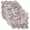 vidaXL Kieselplatten Beige und Blassrosa 30 x 30 cm Flusskiesel