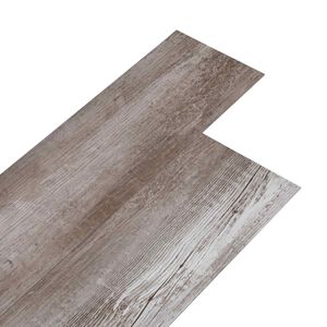 vidaXL Selbstklebende PVC-Bodenplanken Mattes Holz Braun 30,5 x 61 cm