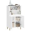 vidaXL Highboard Wei&szlig; 60x36x110 cm Holzwerkstoff