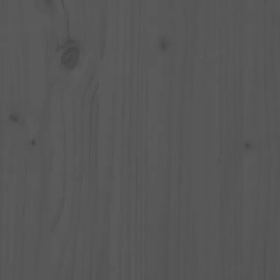 vidaXL Massivholzbett Kiefer 120x200 cm Grau