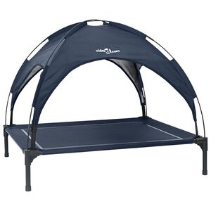vidaXL Hundebett 90 x 81 x 80,5 cm Stahl Marineblau
