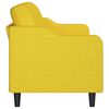 vidaXL 3-Sitzer-Sofa Hellgelb 180 cm Stoff