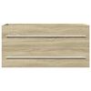 vidaXL Waschbeckenunterschrank Sonoma-Eiche 100x38,5x48 cm