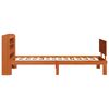vidaXL Bettrahmen mit Kopfteil 2 pcs Wachsbraun Massivholz Kiefer