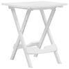 vidaXL Gartentisch Klappbar 44,5x38,5x50 cm Wei&szlig;