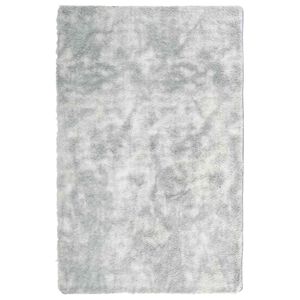 vidaXL Teppich Shaggy Hochflor NAVARRA Silbergrau 130x200 cm Polyester