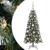 vidaXL K&uuml;nstlicher Weihnachtsbaum Gr&uuml;n 120 cm PVC, Plastik und Stahl