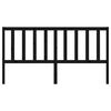 vidaXL Kopfteil Schwarz 206x4x100 cm Massivholz Kiefer