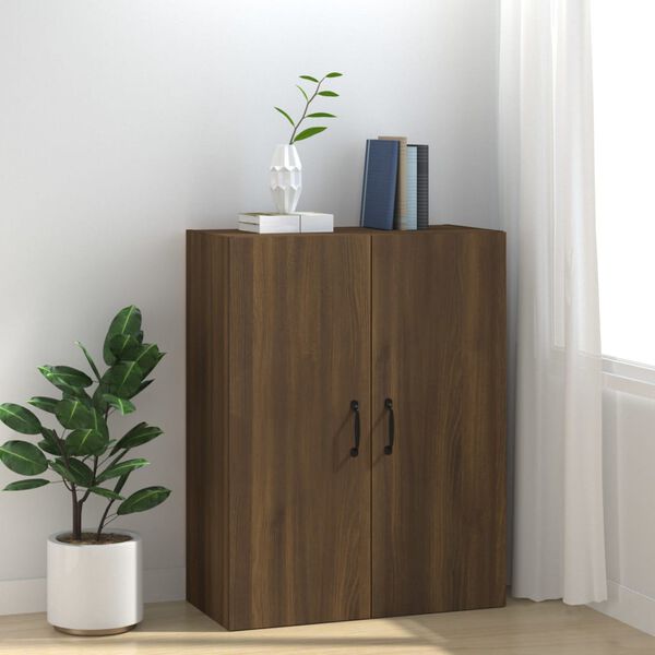 vidaXL H&auml;ngeschrank Braun Eichen-Optik 69,5x34x90 cm Holzwerkstoff