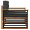 vidaXL Outdoor-Sofagarnitur Massives Akazienholz und Polyester Natur