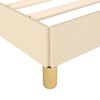 vidaXL Bettgestell ohne Matratze Creme 140x190 cm Stoff